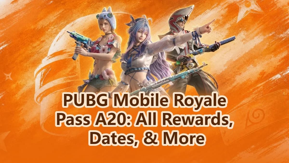 PUBG Mobile Royale Pass A20 Full Rewards List