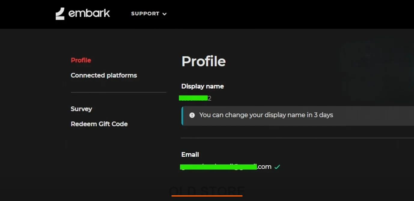 Embark account