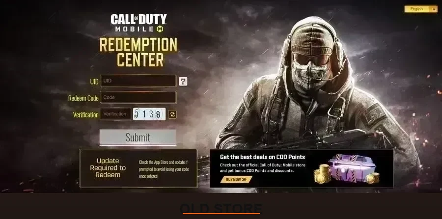 CoD Mobile Redemption Center
