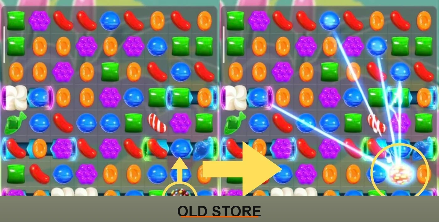 Candy Crush Saga Combo: Colour Bomb