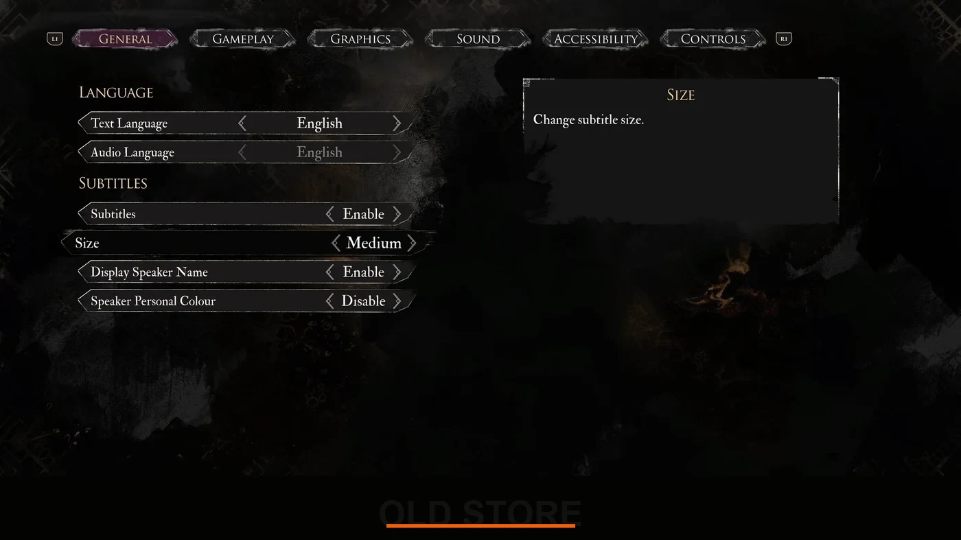 language settings