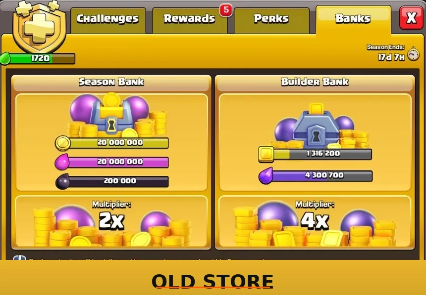 COC Season Bank
