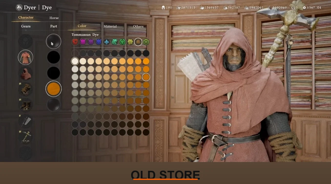Crimson Desert Dye support expanded