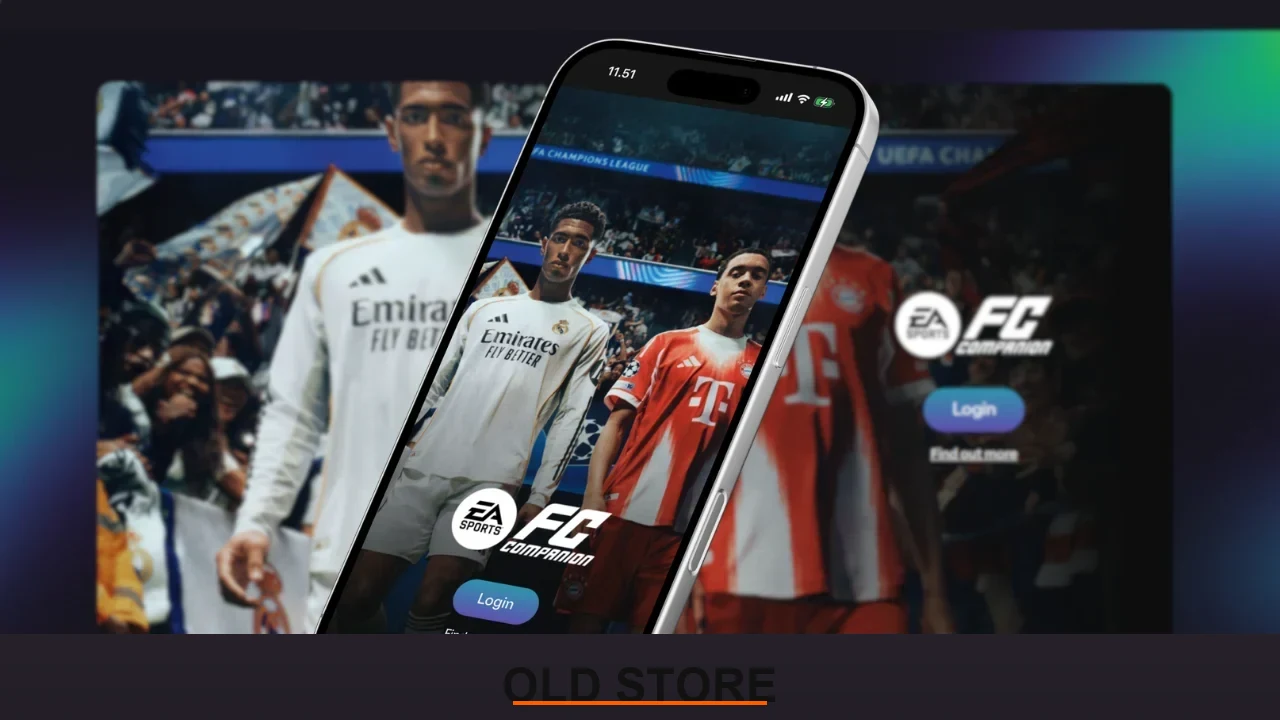 FC 26 Companion App Showing Login Screen