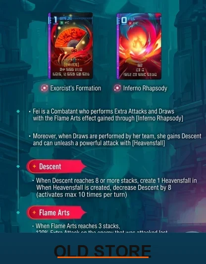 Descent and Flame Art