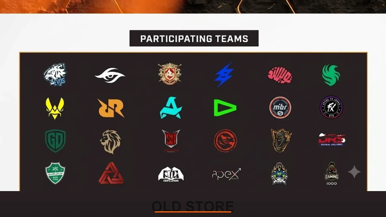 EWC26 Free Fire All Participant Team Logo