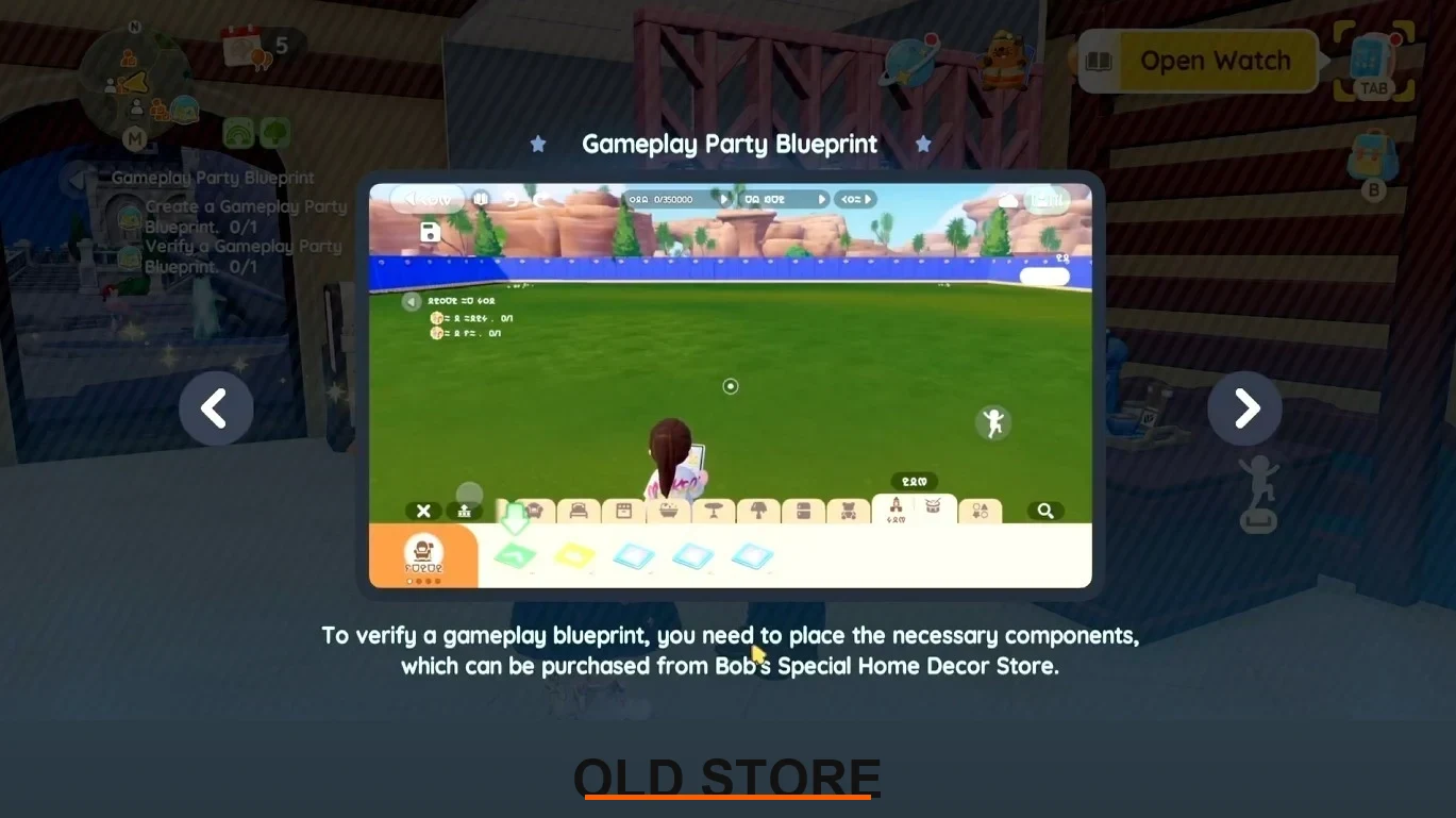 Gameplay Blueprint for Parkour Party in heartopia