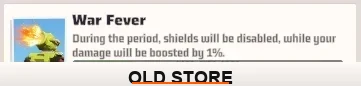 War Fever active â shields go down but your damage gets a free +1% boost for the duration. Always trigger this before attacking the boss, never waste an attack without it active