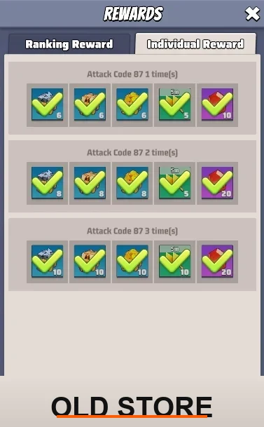 Last War Survival Wanted Boss Individual Reward