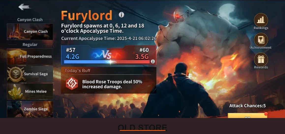 Furylord Event in Last Z Survival Shooter