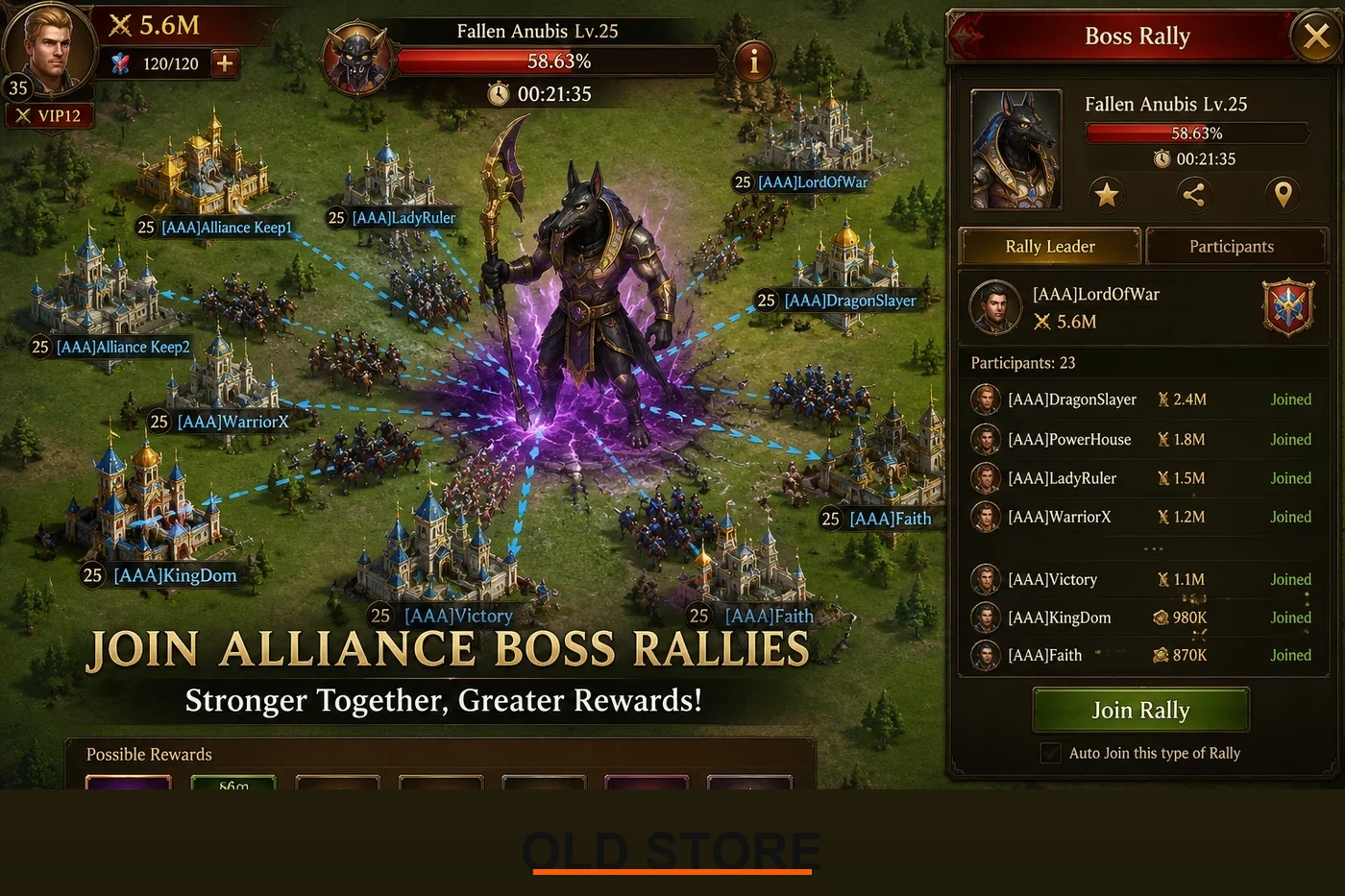 Join Alliance Boss Rallies