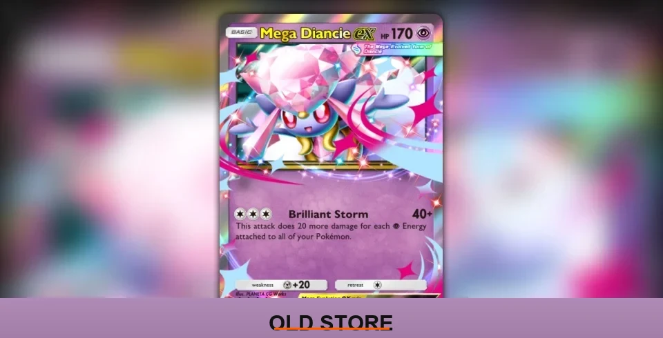 mega diance ex card - h