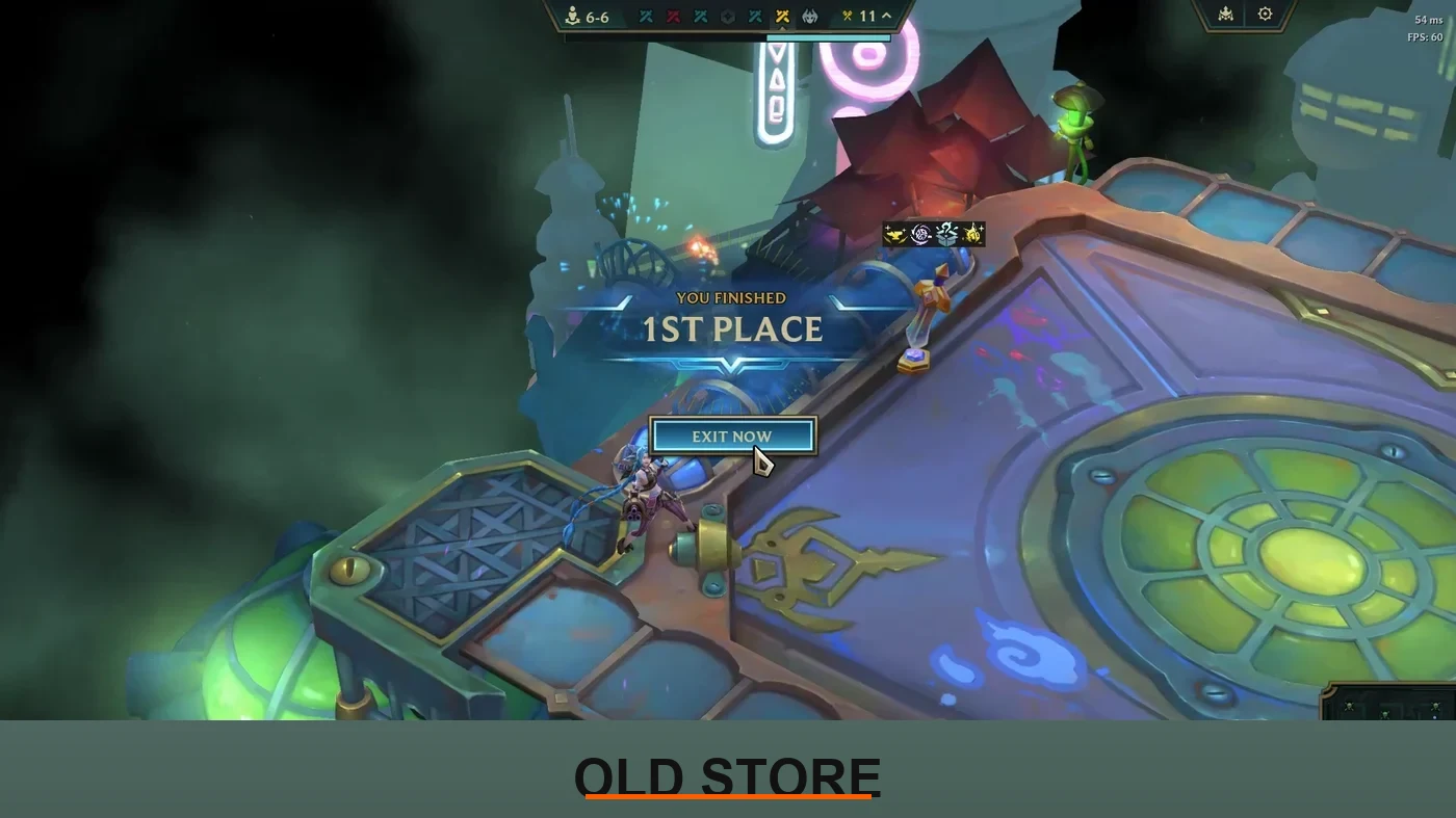 Winning screen from the matches